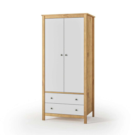 Ropero 2 Puertas 2 Cajones Mari Blanco