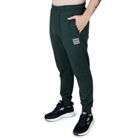 PANT MEN POLY/COT EVERLAST JOGGER ZIPPERED GN L GN