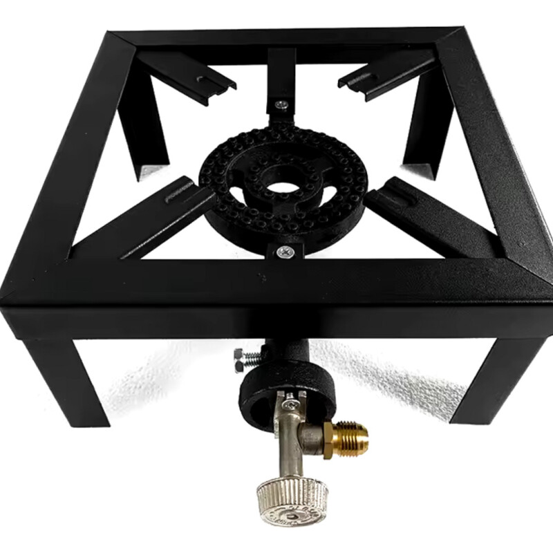 Anafe A Gas Cocina Portátil Negro Hornalla Hogar Camping — Mundo