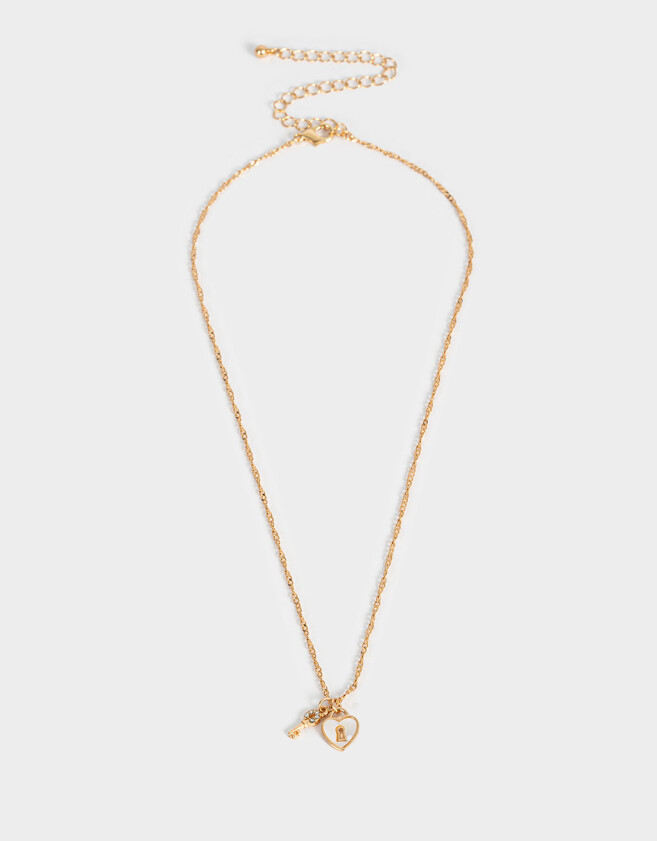 Cadena Corta con Dije Con corazón Cadena Corta Con Corazón - Dorado