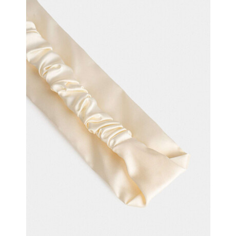 Vincha De Satén Marron Beige