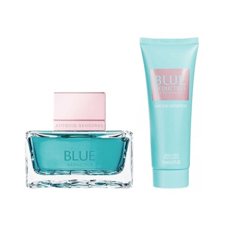Set Perfume Antonio Banderas Blue Seduction Women EDT 50ml + Body Lotion Original Set Perfume Antonio Banderas Blue Seduction Women EDT 50ml + Body Lotion Original