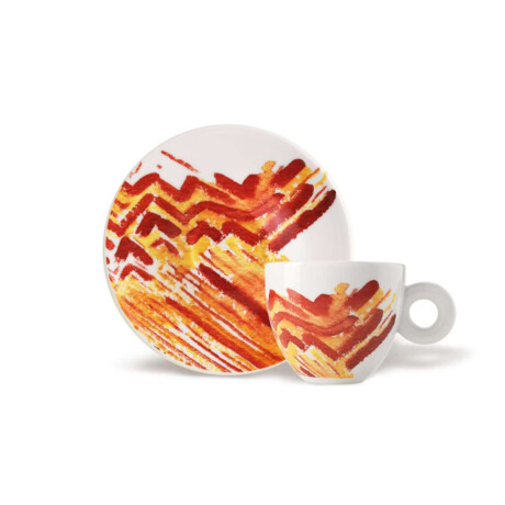 Set De 4 Tazas Para Cappuccino Genesi Illy Art Collection