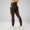 Leggings Cold Weather High-Waisted Pocket Mujer Cacao
