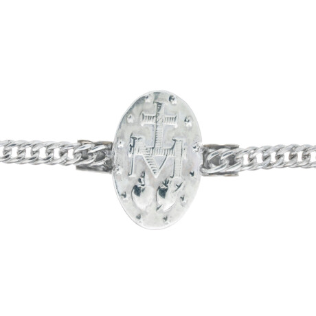 Pulsera de plata 925 y double en oro 18 ktes, MILAGROSA. Pulsera de plata 925 y double en oro 18 ktes, MILAGROSA.
