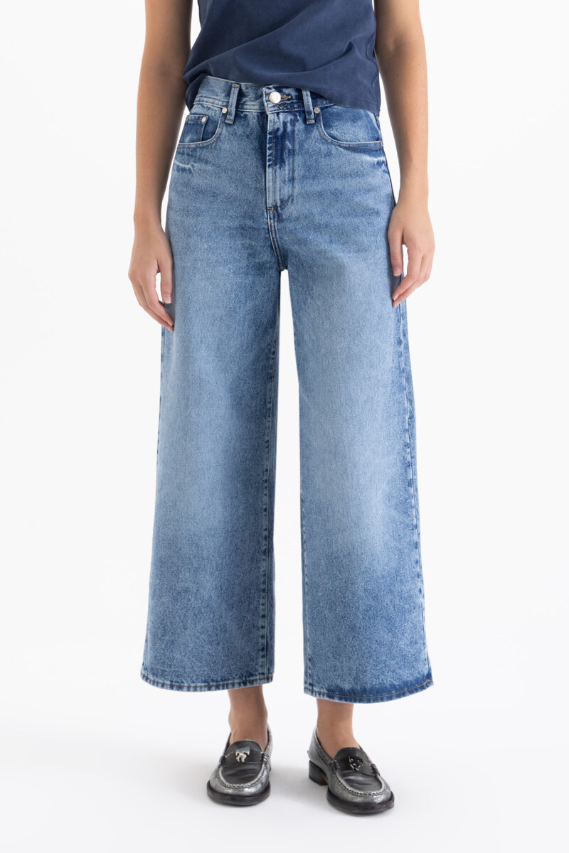 JEANS WIDE X BLUE Azul