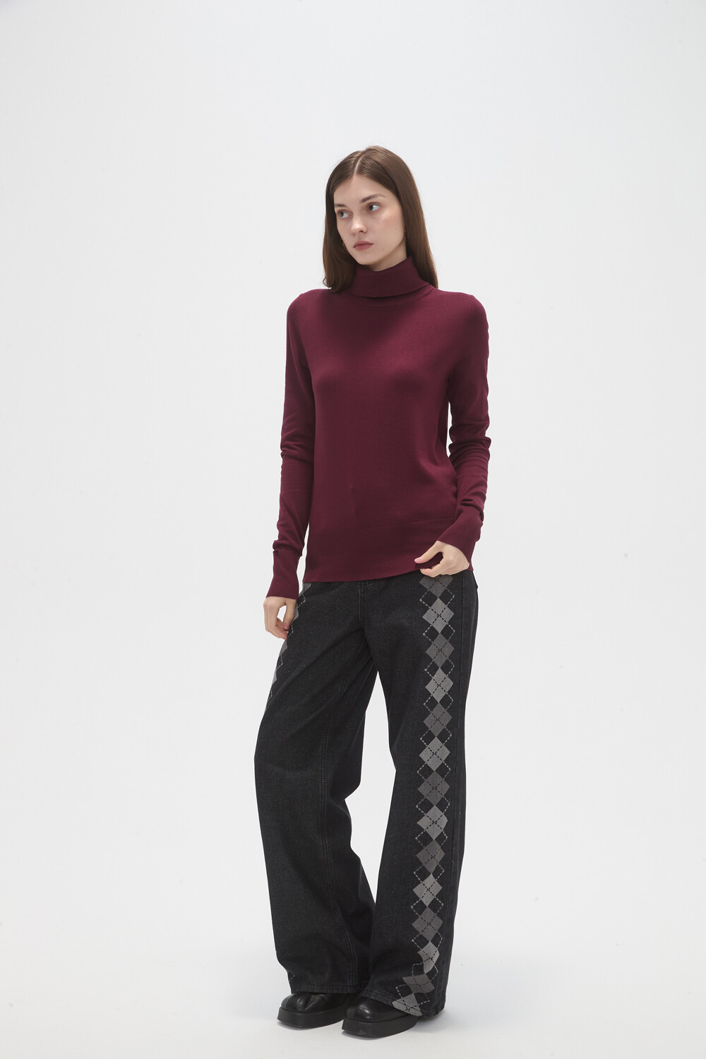 Polera Tivana Cereza Oscuro