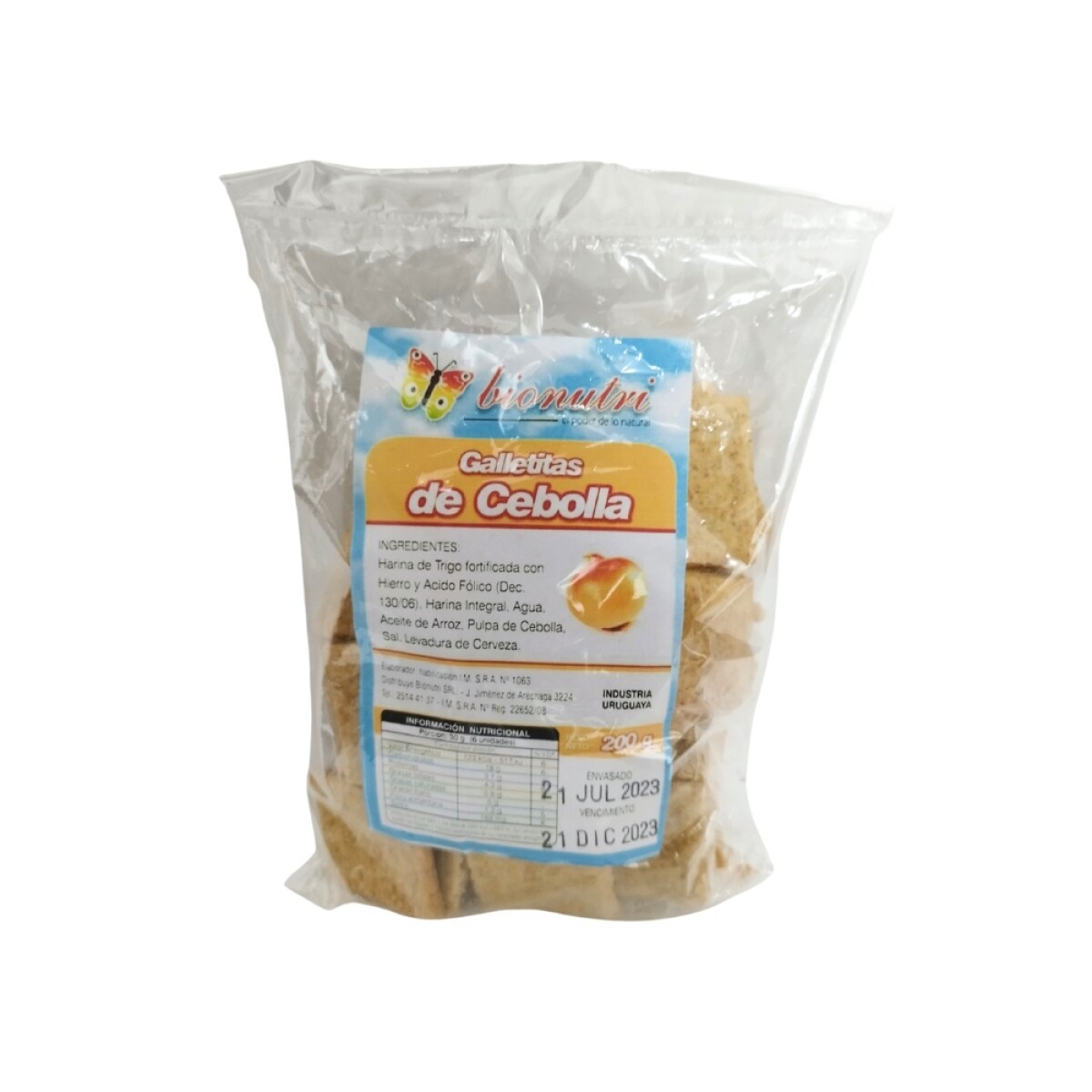 Galletas De Cebolla Bionutri 