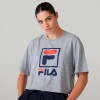 Camiseta Remera Deportiva Para Mujer Fila Stack New Gris