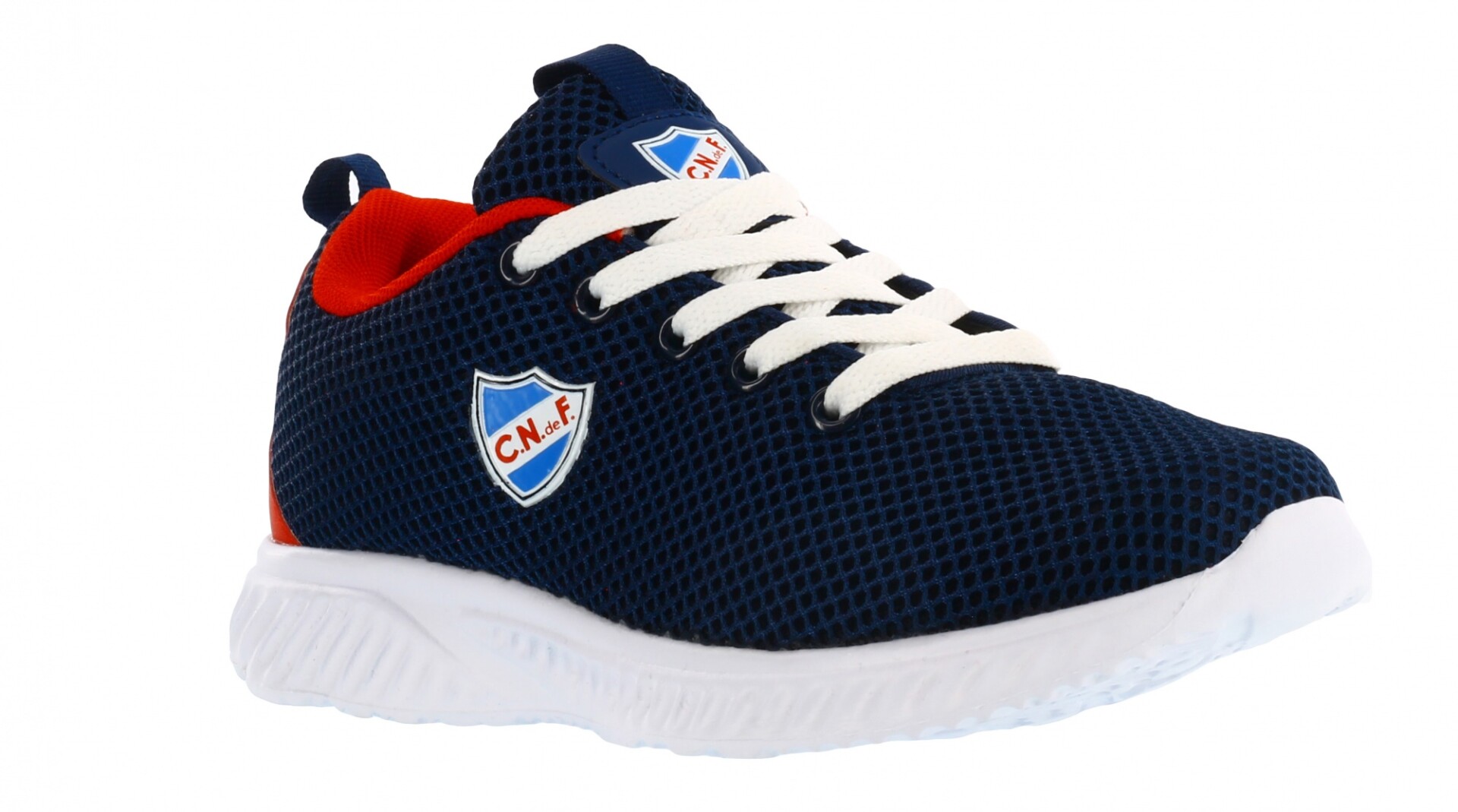 Championes Infantiles Nacional Run Basic Kids - Azul Marino - Rojo 