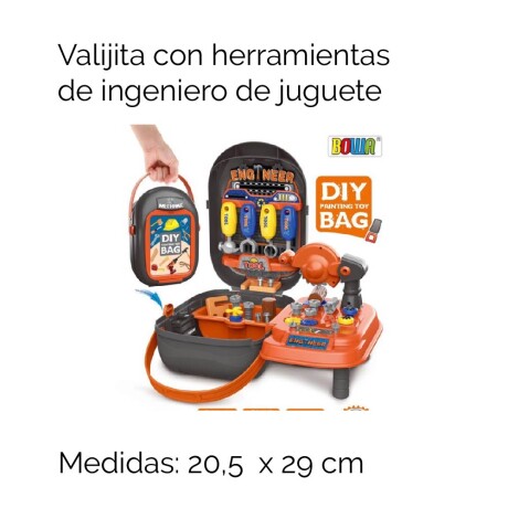 Valijita Con Herramientas De Ingeniero De Juguete Valijita Con Herramientas De Ingeniero De Juguete