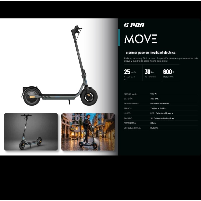 Monopatin Electrico S-pro Move Monopatin Electrico S-pro Move