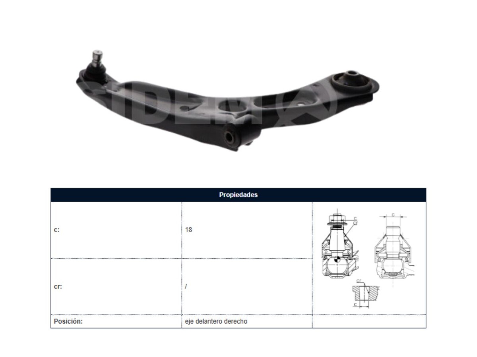Parilla De Suspension Delantera Kia Picanto 16-25 Der 