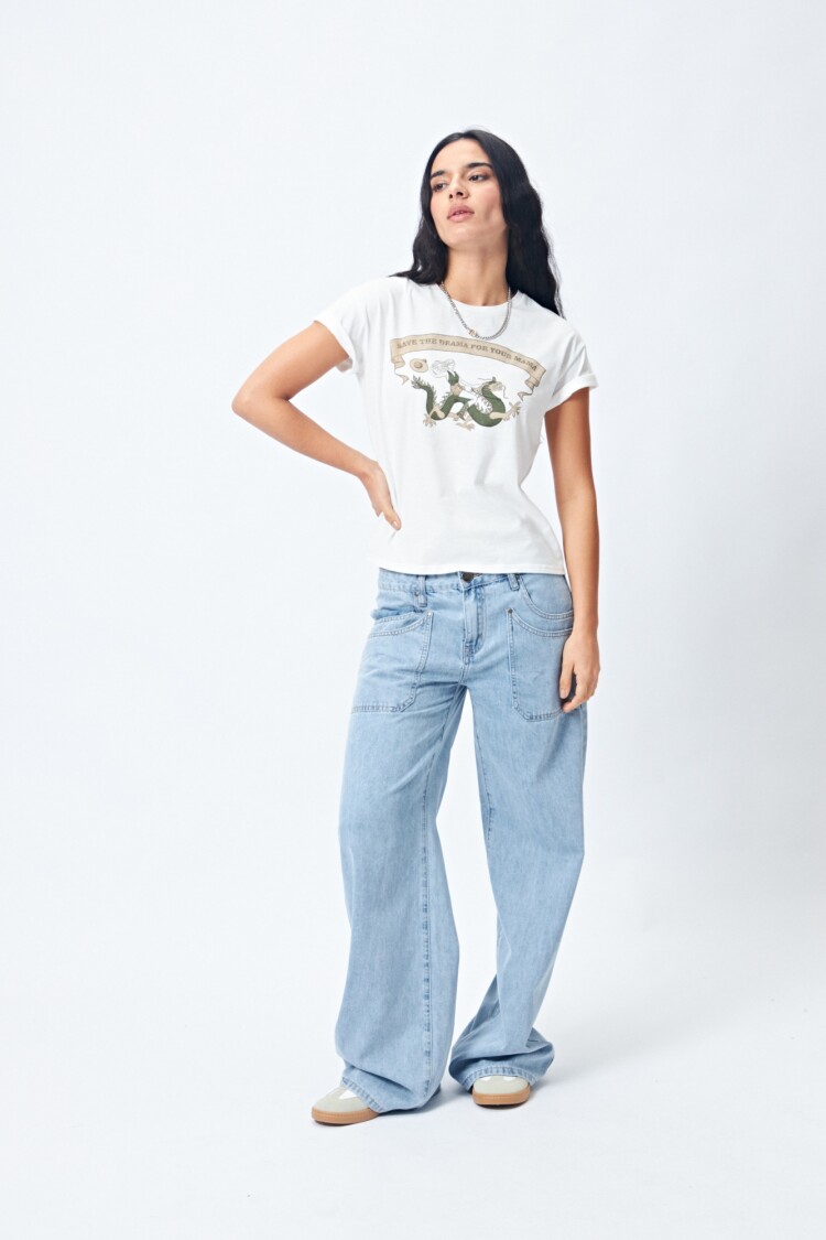 REMERA DRAMA Blanco