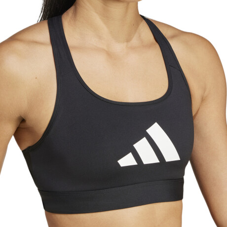 TOP DEPORTIVO adidas POWERREACT BIG LOGO Black & White