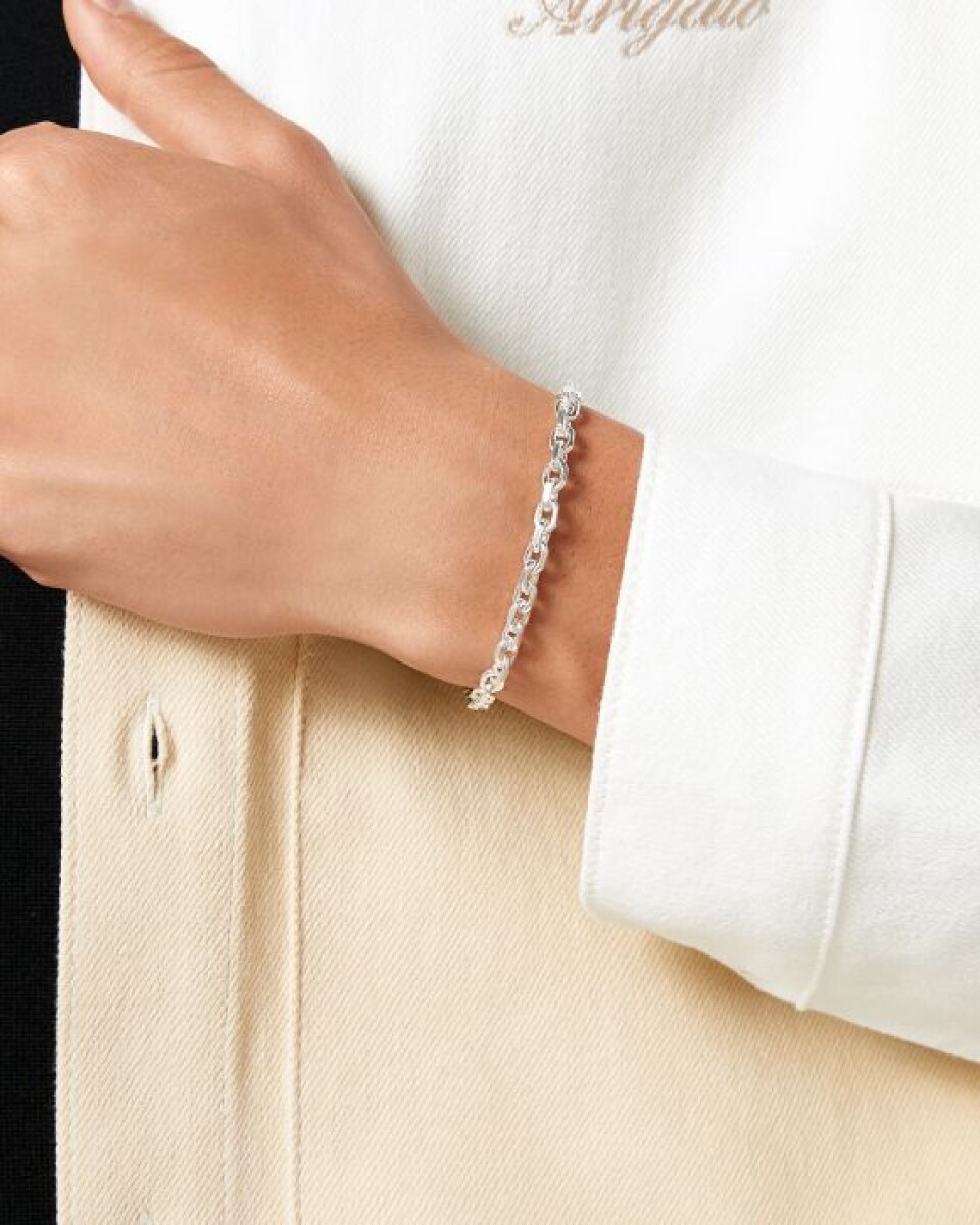 TwoJeys Pulsera Shank Plata 