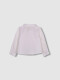 Camisa Cuello Bebe Blanco Roto