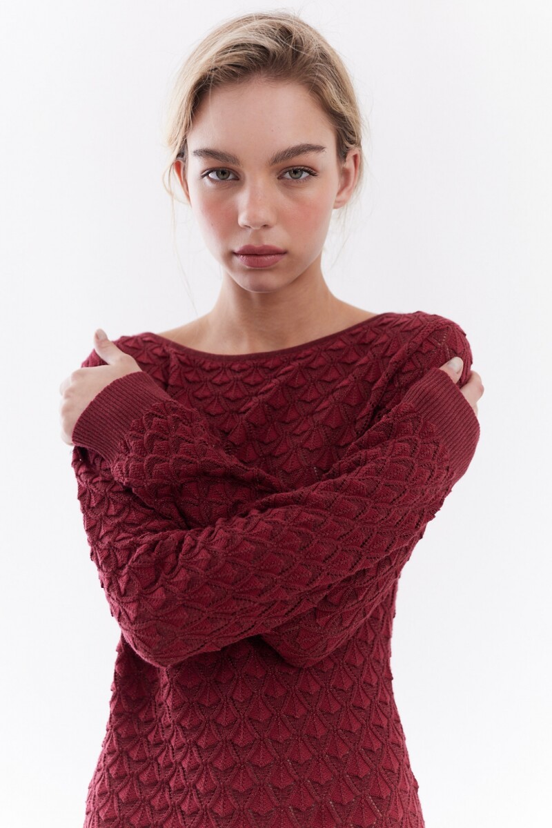 Vestido Zafira Bordó