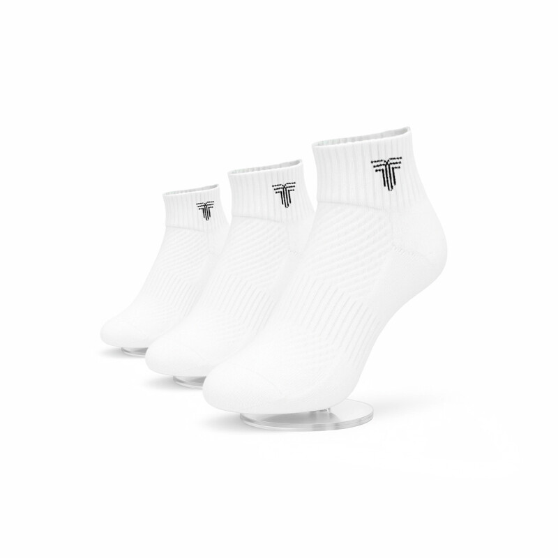 Medias Tripack Medio Unisex Blanco