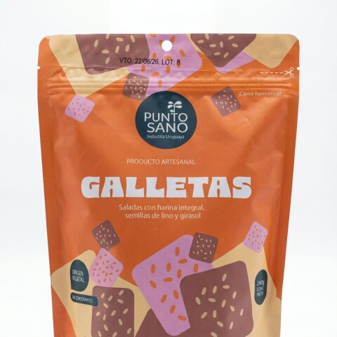 Galletas integrales con lino y girasol Punto Sano Galletas integrales con lino y girasol Punto Sano