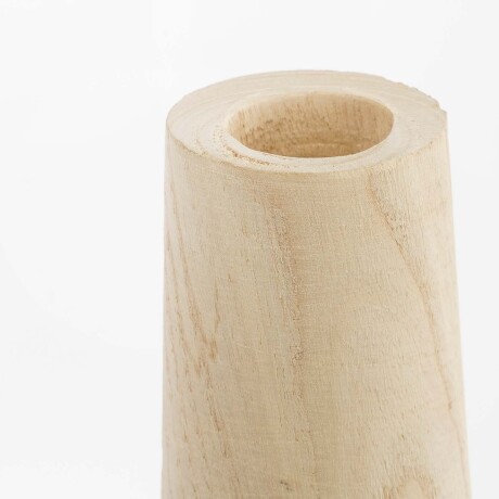 JARRÓN MADERA MARRON PIA