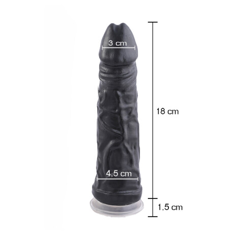 Vibrador Americano Con Ventosa Negro