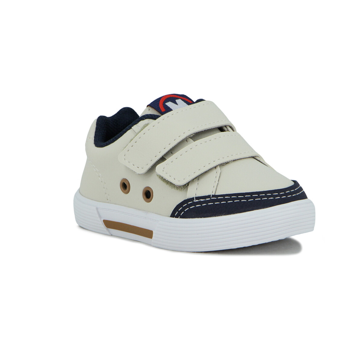 Molekinho Zapato Casual Infantil Napa Floter Rustico Neo - Blanco-marino 