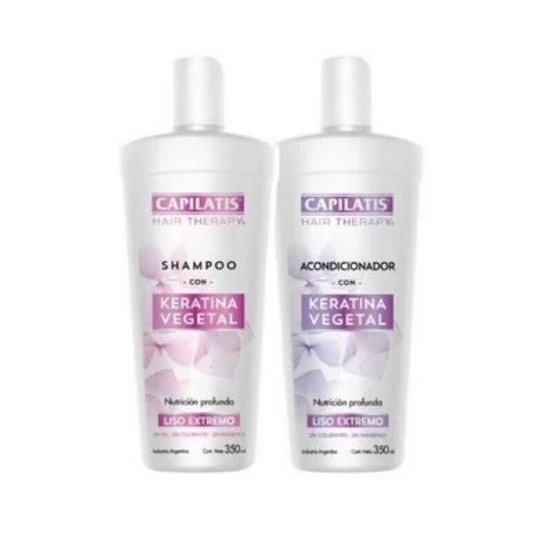 Shampoo Capilatis Keratina S/sal 350ml+acondicionador 350ml Shampoo Capilatis Keratina S/sal 350ml+acondicionador 350ml