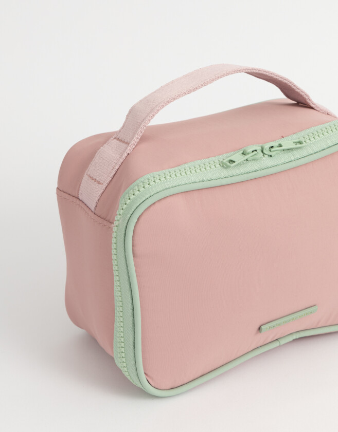 Porta Cosméticos Romántico Portacosméticos Con Manija - Rosa Viejo