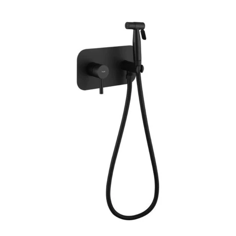Ducha Higienica De Empotrar Monocomando Negro Mate 000