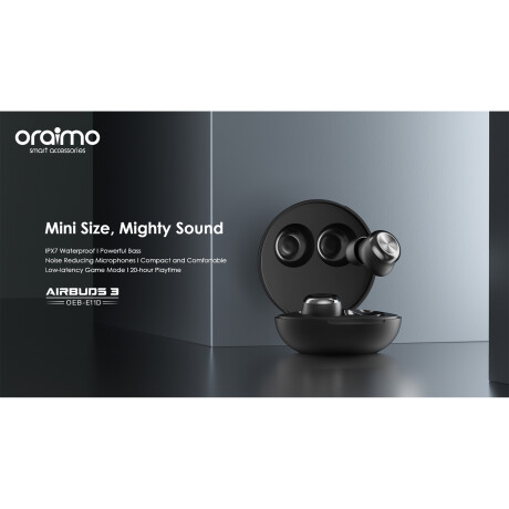 Oraimo - Auriculares Inalámbricos Airbuds 3 OEB-E11D - Bajo Potente. IPX7. Bluetooth. 001
