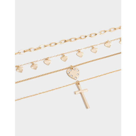 Collares Cortos Religioso Dorado