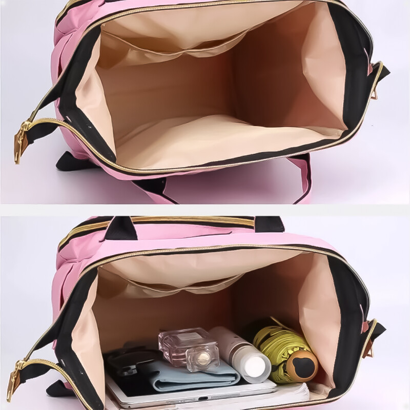 Bolso Mochila de Pañales Salmon