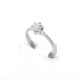 Anillo solitario en platino y brillante Anillo solitario en platino y brillante