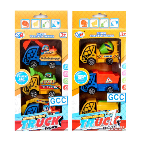 Camiones Truck Work X 3 En Caja Camiones Truck Work X 3 En Caja