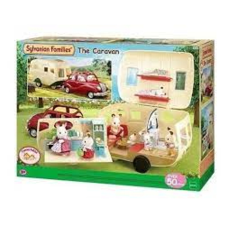 Sylvanian Families Coche Caravana Familiar Remolque 5045 Sylvanian Families Coche Caravana Familiar Remolque 5045