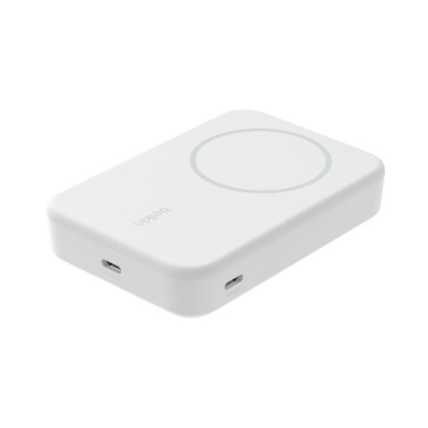 Belkin Bateria Externa Qi2 15W 10.000 mAh Stand - White Belkin Bateria Externa Qi2 15W 10.000 mAh Stand - White