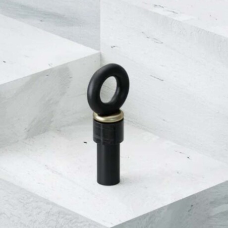 BARROTE CORTINA UMBRA 1016145 ACERO NEGRO 1016145, NEGRO