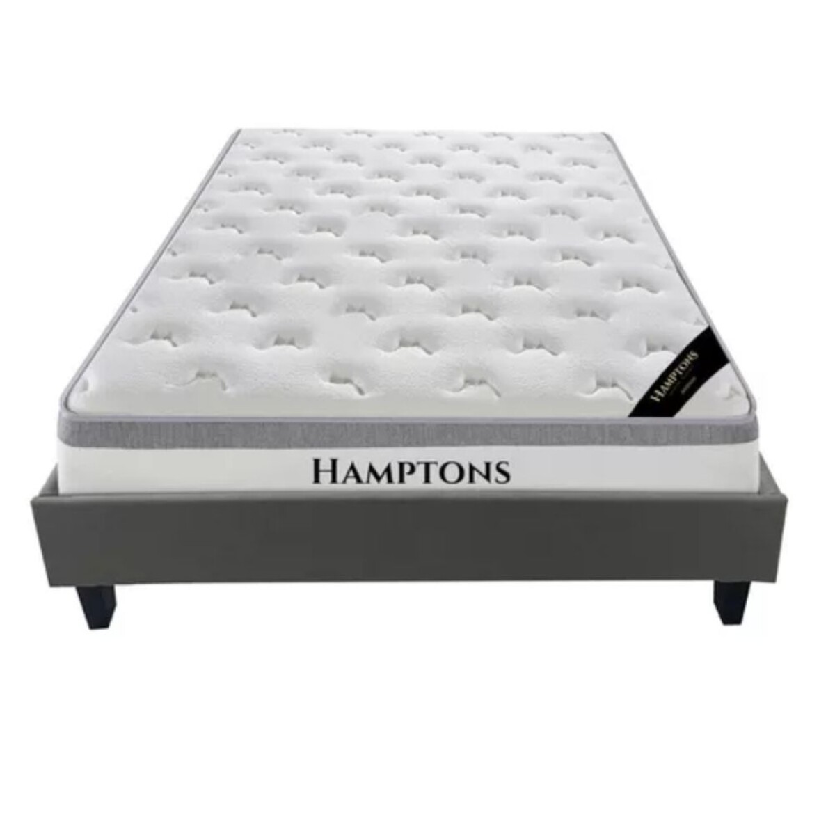 Sommier 2 plazas Hamptons Hybrid Rhodium 