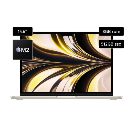 Apple MacBook Air M2 13,6" 512GB SSD / 8GB RAM Chip M2 8-Core 2022 Español Starlight