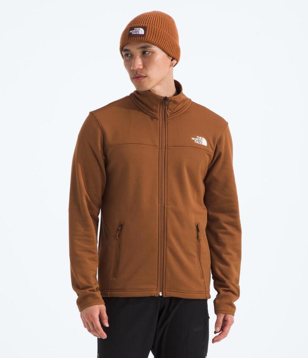 Campera Polar Cedar Trail Grid hombre - Burnt Umber 
