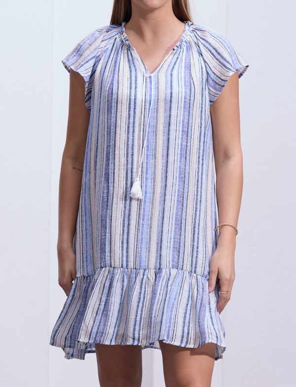 Vestido Cordel MULTI/AZUL