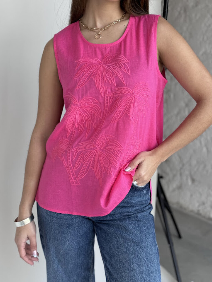 Blusa Palm - fucsia 