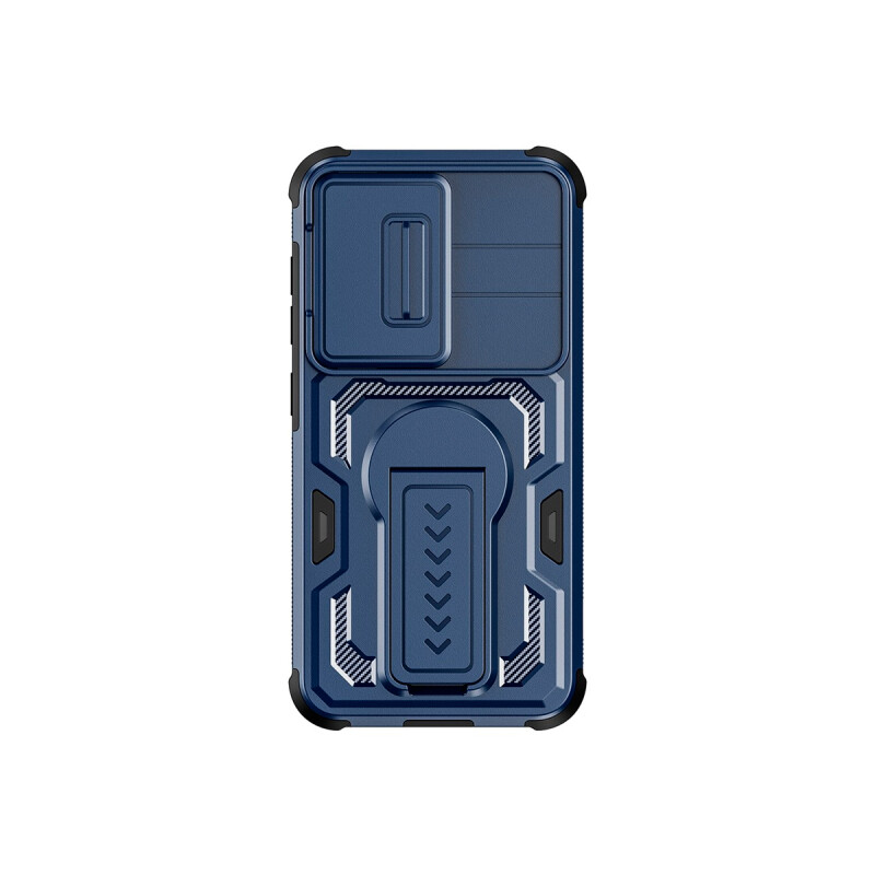 Protector para Samsung Galaxy S25 con soporte color azul Protector Para Samsung Galaxy S25 Con Soporte Color Azul