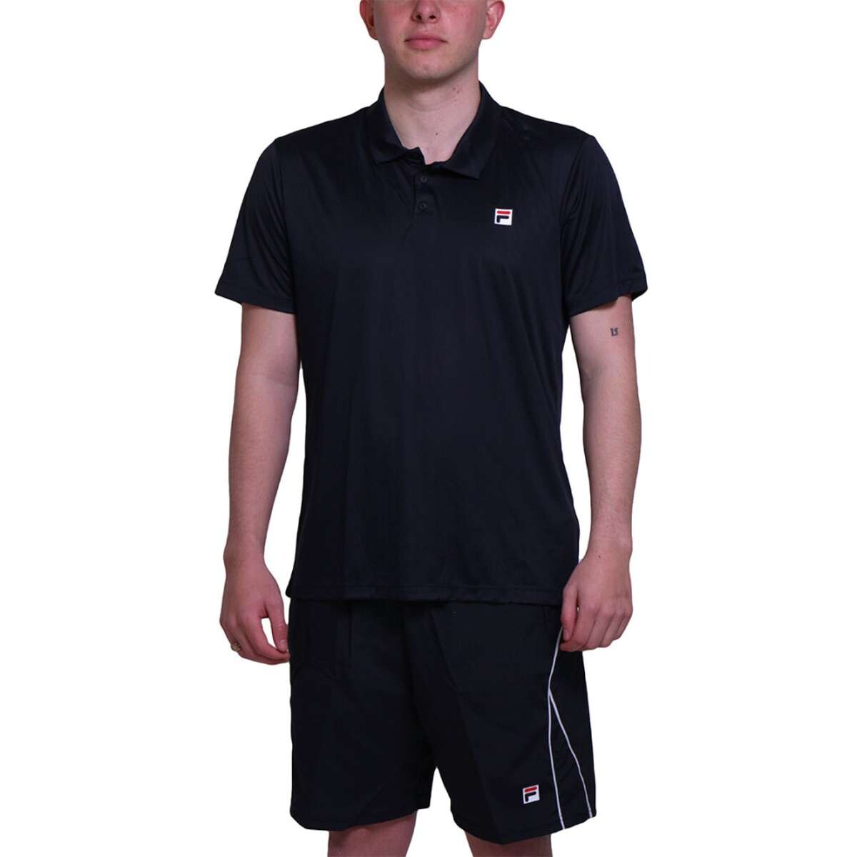 Fila Remera Polo Player F-Box Ii Hombre - Negro 