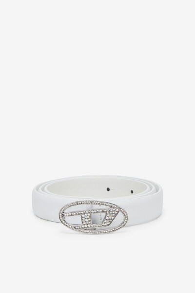 CINTURON D LOGO B-1DR CON STRA Blanco