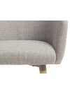 Silla de comedor KLOSTER tela gris claro/roble Silla de comedor KLOSTER tela gris claro/roble