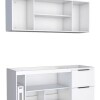 Mueble de cocina bajo mesada Blanco y aéreo 150 cm Cisne Mueble De Cocina Bajo Mesada Blanco Y Aéreo 150 Cm Cisne