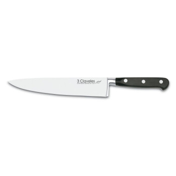Cuchillo chef 20 cm mango negro 3 Claveles Cuchillo chef 20 cm mango negro 3 Claveles