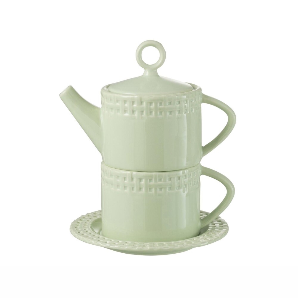 TETERA C/TAZA CERAMICA VERDE SUZIE